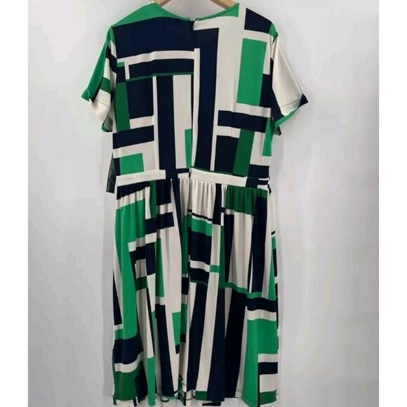 Maggy London Women’s Shift Dress Size 14 Multicolor Green Business Casual - Picture 3 of 8